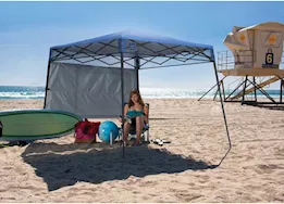 ShelterLogic Qs go hybrid slant leg pop-up canopy; blue/graphite metallic