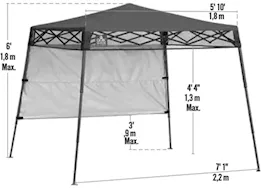 ShelterLogic Qs go hybrid slant leg pop-up canopy; blue/graphite metallic