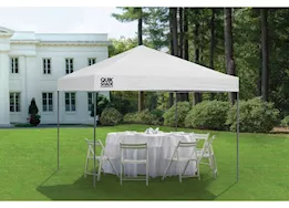 ShelterLogic Qs ex100 straight leg pop-up canopy; 10ft x 10ft; white