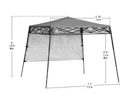 Arrow Storage Products Go hybrid 6 x 6 ft slant leg canopy