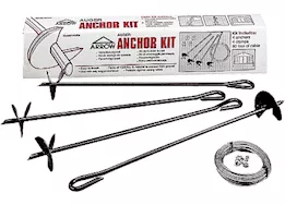 Arrow Earth Anchor Auger & Cable Kit for Storage Sheds