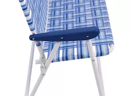 ShelterLogic Blue and white web love seat