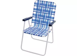 ShelterLogic Blue and white web chair