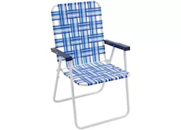 ShelterLogic Blue and white web chair