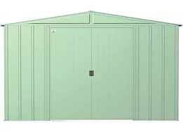 Arrow Classic Steel Storage Shed – 10 ft. x 14 ft. Sage Green