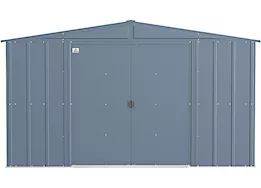 Arrow Classic Steel Storage Shed – 10 ft. x 8 ft. Blue Gray