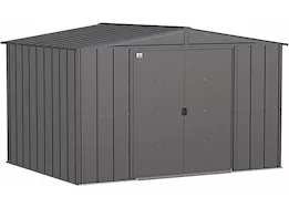 Arrow Classic Steel Storage Shed – 10 ft. x 8 ft. Charcoal