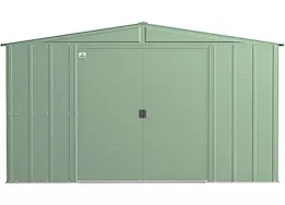Arrow Classic Steel Storage Shed – 10 ft. x 8 ft. Sage Green