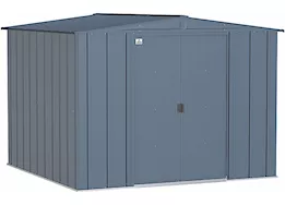 Arrow Classic Steel Storage Shed – 8 ft. x 8 ft. Blue Gray