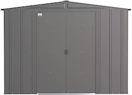 Arrow Classic Steel Storage Shed – 8 ft. x 8 ft. Charcoal