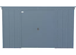 Arrow Classic Steel Storage Shed – 10 ft. x 4 ft. Blue Grey