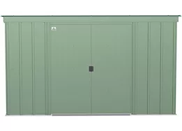 Arrow Classic Steel Storage Shed – 10 ft. x 4 ft. Sage Green