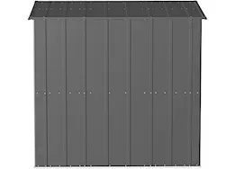 Arrow Classic Steel Storage Shed – 6 ft. x 4 ft. Charcoal