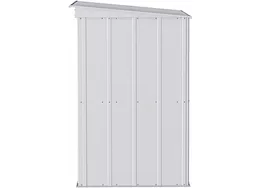 Arrow Classic Steel Storage Shed – 6 ft. x 4 ft. Flute Grey