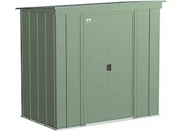 Arrow Classic Steel Storage Shed – 6 ft. x 4 ft. Sage Green