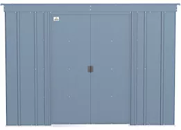 Arrow Classic Steel Storage Shed – 8 ft. x 4 ft. Blue Grey