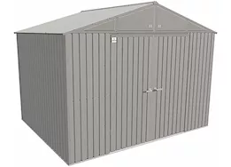Arrow Elite Steel Storage Shed – 10 ft. x 8 ft. Cool Grey