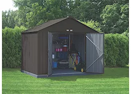 Arrow EZEE Shed Steel Storage Shed - 10 ft. x 8 ft. x 8 ft. Charcoal