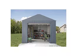SOJAG Everest Wind & Snow Rated Steel Garage - 12 ft. x 10 ft. x 10 ft. Charcoal