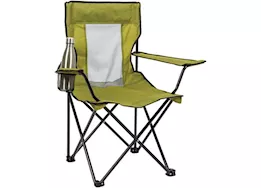 ShelterLogic Mesh back folding quad camping chair-green