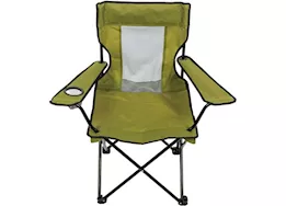 ShelterLogic Mesh back folding quad camping chair-green