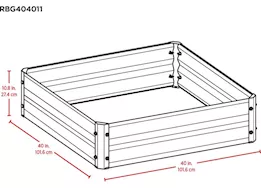 ShelterLogic Raised bed garden 40x40x11 galvanized