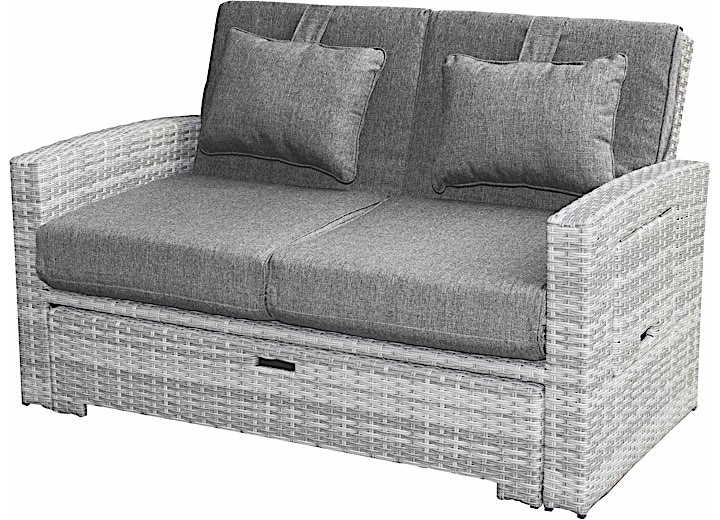 Allspace Rattan Modular Sofa Set - Dark/Medium Gray Main Image