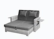 Allspace Rattan Modular Sofa Set - Dark/Medium Gray
