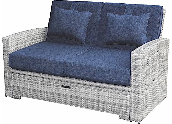 Allspace Rattan Modular Sofa Set - Navy