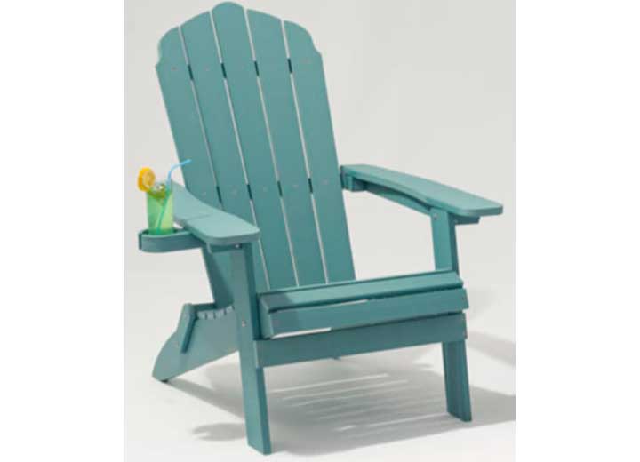 Allspace FOLDABLE POLYWOOD ADIRONDACK CHAIR, LIGHT GREY