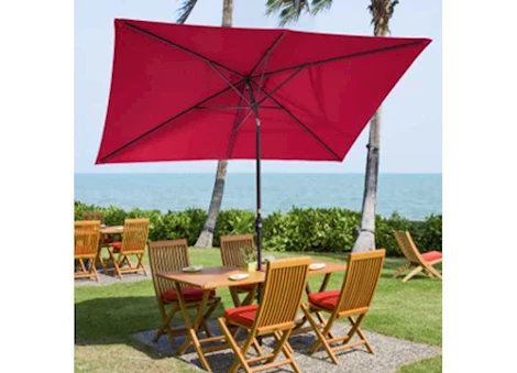 Allspace 10ft by 7ft patio umbrella, lake navy blue
