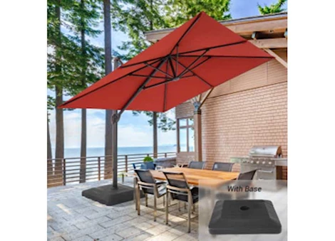 Allspace 10FT BY 10FT SQUARE CANTILEVER PATIO UMBRELLA, SAND