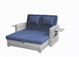 Allspace Rattan Modular Sofa Set - Navy