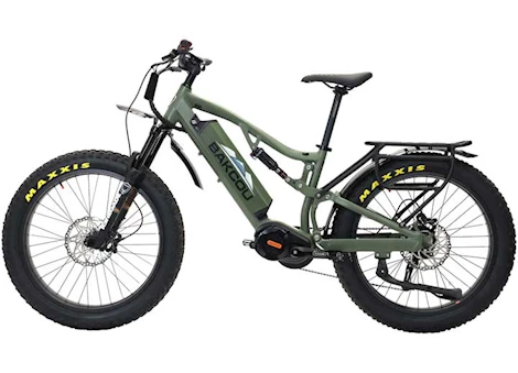 Bakcou Scout sport, 750-1500w, 26in tires, 21ah e-bike- matte army green Main Image