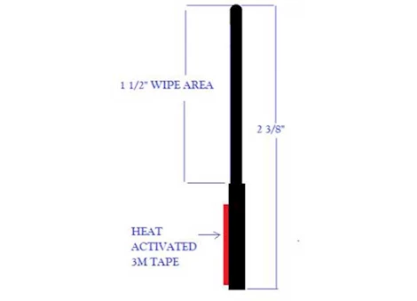 BAL RV Products SLIDE WIPE, 2.375 IN STD. SLIDE - 25 FT BOX