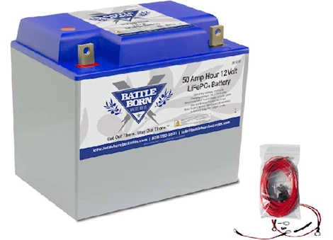 Battle Born Batteries 50Ah 12V Group 24 LiFePO4 Deep Cycle Battery