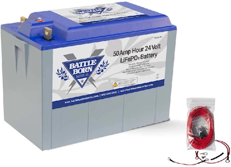 Battle Born Batteries 50Ah 24V LiFePO4 Deep Cycle Battery