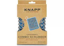 BBQ-Aid Chainmail combo scrubber with silicone core