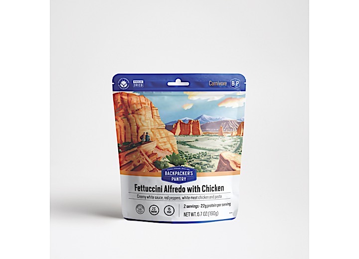 Backpacker's Pantry Fettuccini alfredo w/chicken, 2-serve (6 pouches)
