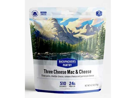 Backpacker's Pantry THREE CHEESE MAC & CHEESE, 2-SERVE (6 POUCHES)