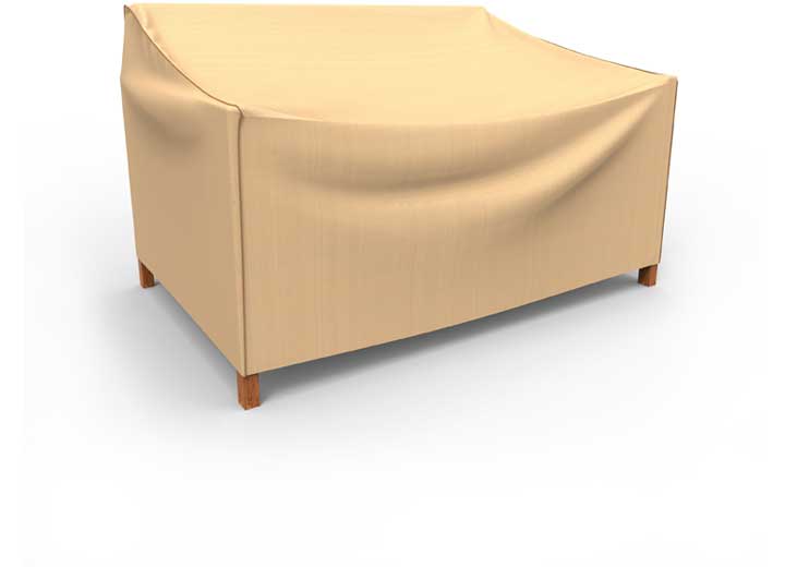 Budge Industries NeverWet Savanna Patio Sofa Cover, Small – Tan