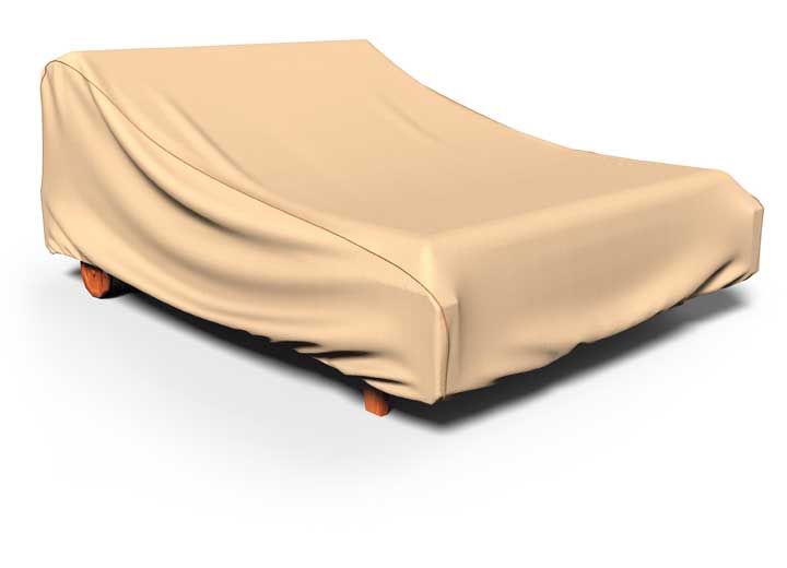 Budge Industries NeverWet Savanna Double Patio Chaise Cover – Tan