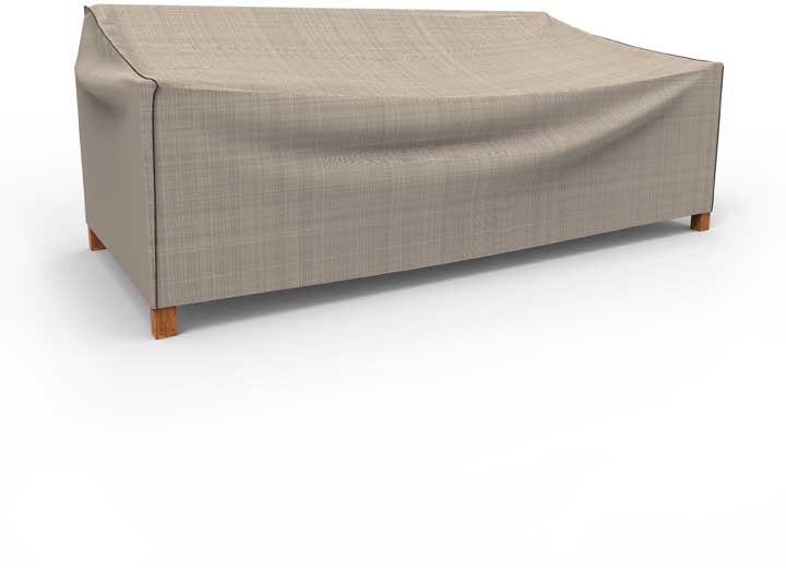 Budge Industries English Garden Patio Sofa Cover, Extra Extra Large - Tan Tweed