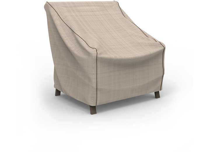 Budge Industries English Garden Patio Chair Cover, Medium - Tan Tweed