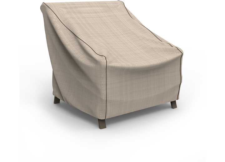 Budge Industries English Garden Patio Chair Cover, Extra Large - Tan Tweed