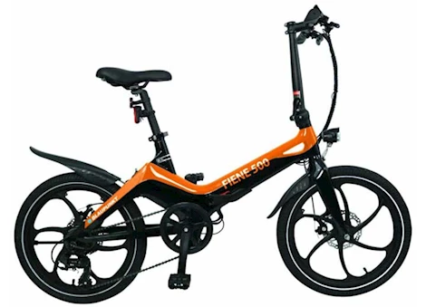 Blaupunkt Fiene ebike; orange/black; 20in tire; 36v 350w; hydraulic disc brakes; pedal/throttle assist Main Image