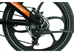 Blaupunkt Folding electric bike, fiene, orange/black, 20in tire, 36v 350w, 10.5ah li-ion, hyd disc brake