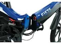 Blaupunkt Folding electric bike, fiete, blue/black, 20in tire, 36v 350w, 10.5ah li-ion, hydr brakes