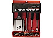 Blackstone 5-Piece Classic Outdoor Cooking Set with Spatulas, Tongs, Spoon, & Fork