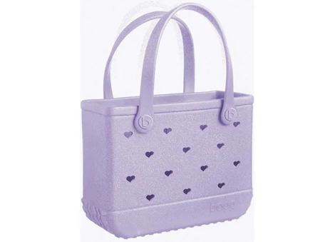 Bogg Bag BITTY BOGGS - TONAL HANDBAG-HEART SHIMMER LILAC